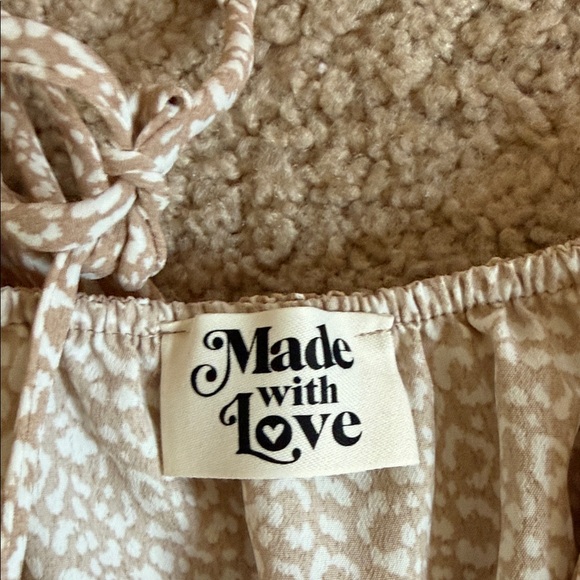 Chic Beige Ruffle Dress - Picture 2 of 7